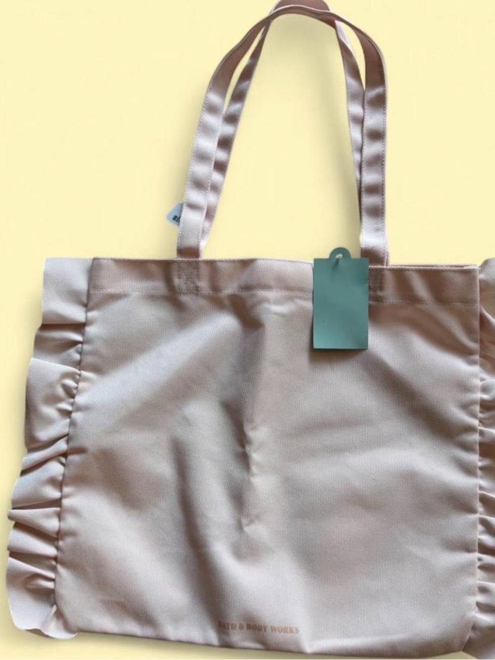 Bath & Body Works Light Blush Ruffle Tote